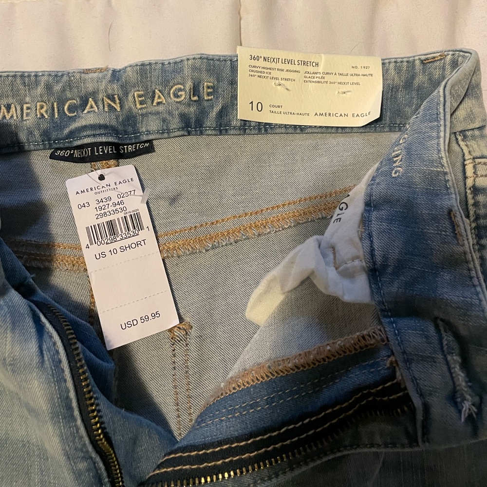American Eagle Curvy High Rise Distressed Jegging Jeans - Picture 5 of 5